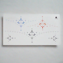 Load image into Gallery viewer, Collar & Wrist Ornamental Tattoos - Set of 5 (Black / Red / Blue)