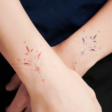 Load image into Gallery viewer, Collar & Wrist Ornamental Tattoos - Set of 5 (Black / Red / Blue)
