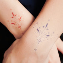 Load image into Gallery viewer, Collar & Wrist Ornamental Tattoos - Set of 5 (Black / Red / Blue)