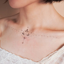 Load image into Gallery viewer, Collar & Wrist Ornamental Tattoos - Set of 5 (Black / Red / Blue)