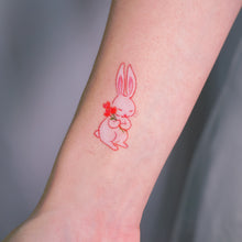 Load image into Gallery viewer, Loving Bunny Buddy Tattoos (Color)