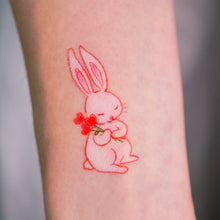Load image into Gallery viewer, Loving Bunny Buddy Tattoos (Color)