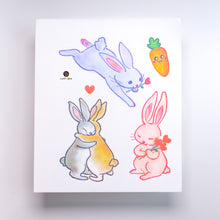 Load image into Gallery viewer, Loving Bunny Buddy Tattoos (Color)