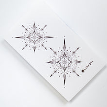 Load image into Gallery viewer, Alchemical Cross and Star Tattoos (Black & grey)