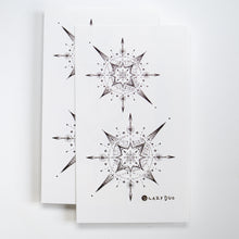 Load image into Gallery viewer, Alchemical Cross and Star Tattoos (Black & grey)