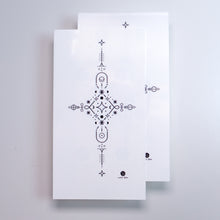 Load image into Gallery viewer, Alchemical Cross and Star Tattoos (Black & grey)