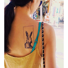 Load image into Gallery viewer, Afternoon Tea Rabbit Tattoo - LAZY DUO TATTOO