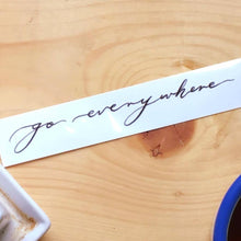 Load image into Gallery viewer, Happiness Quote.Traveller Tattoo - LAZY DUO TATTOO