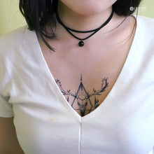 Load image into Gallery viewer, Gothic Deer Skull Tattoo - LAZY DUO TATTOO