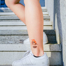 Load image into Gallery viewer, Cat Loves Fish Tattoo - LAZY DUO TATTOO Life of Cat Feeding Tattoo Ideas Golden Kitten Tattoo Meow Naughty Cat Neko Tattoos HK Temporary Tattoo Sticker Water Color Tattoo LAZY DUO Tattoo Shop Hong Kong HK 愛玩百厭貓紋身黃貓浪浪喵寵物刺青 浪浪香港紋身貼紙刺青紋身師設計印刷訂做客製 Custom Temporary Tattoo Event Printing Tattooist artist HK tattoo shop MANE INK Tattooer Tattoo Artist Taiwan fine line ornament tattoo 台灣製 刺青師紋身師