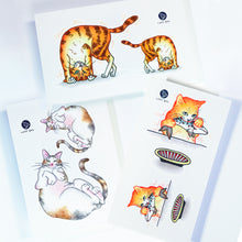 Load image into Gallery viewer, Life of Cat Feeding Tattoo Ideas Golden Kitten Tattoo Meow Naughty Cat Neko Tattoos HK Temporary Tattoo Sticker Water Color Tattoo LAZY DUO Tattoo Shop Hong Kong HK 愛玩百厭貓紋身黃貓浪浪喵寵物刺青 浪浪香港紋身貼紙刺青紋身師設計印刷訂做客製 Custom Temporary Tattoo Event Printing Tattooist artist HK tattoo shop MANE INK Tattooer Tattoo Artist Taiwan fine line ornament tattoo 台灣製 刺青師紋身師