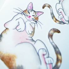 Load image into Gallery viewer, Sleepy Calico Cat Loves Belly Rubbing Tattoo Ideas Neko Golden Kitten Tattoo Meow Cat Neko Tattoos HK Temporary Tattoo Sticker Water Color Tattoo LAZY DUO Tattoo Shop Hong Kong HK 三色貓摸肚肚紋身貓女浪浪喵寵物刺青 浪浪香港紋身貼紙刺青紋身師設計印刷訂做客製 Custom Temporary Tattoo Event Printing Tattooist artist HK tattoo shop MANE INK Tattooer Tattoo Artist Taiwan fine line ornament tattoo 台灣製 刺青師紋身師