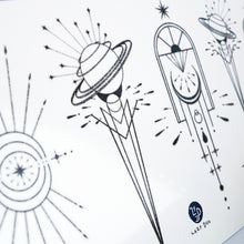 Load image into Gallery viewer, Geometric Universe Tattoo - LAZY DUO TATTOO