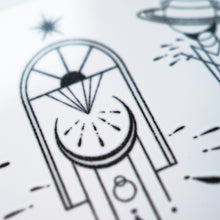 Load image into Gallery viewer, Geometric Universe Tattoo - LAZY DUO TATTOO