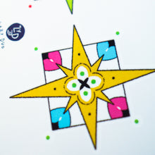Load image into Gallery viewer, Lime & Lemon Star Tile Tattoo - LAZY DUO TATTOO