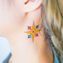 Load image into Gallery viewer, Lime & Lemon Star Tile Tattoo - LAZY DUO TATTOO