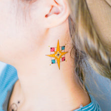 Load image into Gallery viewer, Lime & Lemon Star Tile Tattoo - LAZY DUO TATTOO