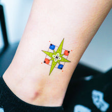 Load image into Gallery viewer, Lime & Lemon Star Tile Tattoo - LAZY DUO TATTOO