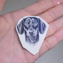 Load and play video in Gallery viewer, Dachshund silhouette tattoo, Pet lover sticker, Temporary pet tattoos, Dachshund paw print tattoo, Dog-themed sticker set, Temporary dog paw print tattoos, Dachshund breed tattoo, Cute pet stickers, Dog-themed party favors. Trendy dog tattoos, Pet-themed gift ideas
