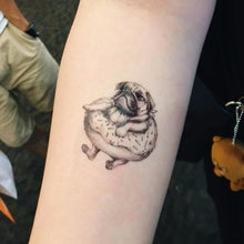 Load image into Gallery viewer, Sphynx Cat & Donut Pug Tattoos - LAZY DUO TATTOO