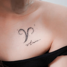 Load image into Gallery viewer, ZODIAC TATTOO・ARIES - LAZY DUO TATTOO