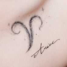 Load image into Gallery viewer, ZODIAC TATTOO・ARIES - LAZY DUO TATTOO