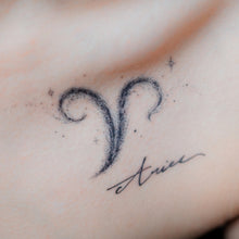 Load image into Gallery viewer, ZODIAC TATTOO・ARIES - LAZY DUO TATTOO
