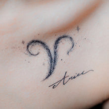 Load image into Gallery viewer, ZODIAC TATTOO・ARIES - LAZY DUO TATTOO