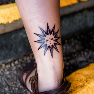 Sun Moon Star Tattoo - LAZY DUO TATTOO