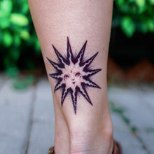 Load image into Gallery viewer, Sun Moon Star Tattoo - LAZY DUO TATTOO
