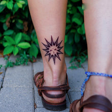 Load image into Gallery viewer, Sun Moon Star Tattoo - LAZY DUO TATTOO