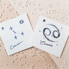Load image into Gallery viewer, ZODIAC TATTOO・CANCER - LAZY DUO TATTOO