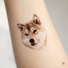 Load image into Gallery viewer, Dog owner sticker, Adorable Shiba Inu tattoos, Pet-themed temporary tattoos, Shiba Inu silhouette tattoo, Pet lover sticker, Temporary pet tattoos, Shiba Inu paw print tattoo, Dog-themed sticker set, Temporary dog paw print tattoos, Shiba Inu breed tattoo, Cute pet stickers, Shiba Inu temporary tattoo, Cute Shiba Inu stickers, Dog-themed temporary tattoos, Temporary dog stickers, Shiba Inu lover tattoo, Dog mom temporary tattoo, Dog-themed party favors, Trendy dog tattoos, Pet-themed gift ideas,
