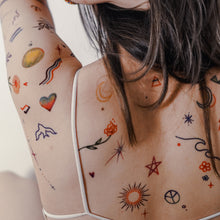 Load image into Gallery viewer, Colorful & Playful Mini Tattoos - LAZY DUO TATTOO