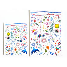 Load image into Gallery viewer, Colorful & Playful Mini Tattoos - LAZY DUO TATTOO