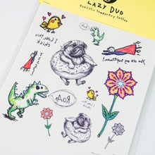 Load image into Gallery viewer, LAZY DUO Superman Temporary Tattoo Sticker Custom HK水彩刺青紋身貼紙設計少量印刷訂做客製Hong Kong artist tattoo shop 迷你韓式刺青紋身師 Floral Dreamcatcher Tattoo Realistic Artistic Tattoo Sticker Color Metallic Tattoo預約紋身貼紙專業優質色彩印刷訂製作DIY Waiman Tattoo Artist 香港原創手繪刺青紋身貼紙 LAZY DUO Premium High Quality Temporary Tattoo Stickers Professional Prin