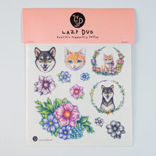 Load image into Gallery viewer, Floral Dreamcatcher Tattoo Realistic Artistic Tattoo Sticker Color Metallic Tattoo預約紋身貼紙專業優質色彩印刷訂製作DIY Waiman Tattoo Artist 香港原創手繪刺青紋身貼紙 LAZY DUO Premium High Quality Temporary Tattoo Stickers Professional Printing Tattoo Shop Hong Kong Customise Custom Small Order 自訂客製少量印刷大量批發特快專業優質彩色金屬色廣告宣傳禮品Gift 安全防水防敏無痛紋身師紋身店韓式小清新