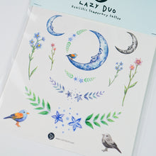 Load image into Gallery viewer, Flower Floral Dreamcatcher Tattoo Ideas情侶刺青貓刺青紋身貼紙網店價錢少量印Couple Tattoo Matching Sneaky Cat Black Cat Tattoo 預約紋身貼紙設計印刷訂製作DIY Waiman Tattoo Artist香港原創手繪刺青紋身貼紙LAZY DUO Premium Temporary Tattoo Stickers Professional Printing Tattoo Shop Hong Kong Customise Custom Small Order自訂客製少量印刷大量批發特快專業優質彩色金屬色廣告宣傳禮品 Online Gift Shop