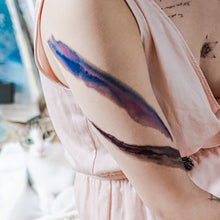 Load image into Gallery viewer, Watercolor Brushstroke Tattoos - LAZY DUO TATTOO