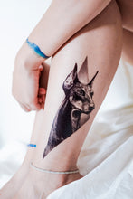 Load image into Gallery viewer, Doberman Pinscher Dog Tattoo - LAZY DUO TATTOO