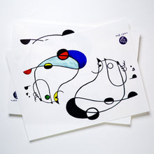 Load image into Gallery viewer, Surrealism Abstract Magic Surreal Capybara Tattoos Sticker in Joan Miro Style by LAZY DUO. Realistic, long lasting and non-toxic temporary tattoo HK 香港原創紋身貼紙品牌 安全無毒 防水防敏 持久像真 抽象藝術風水豚刺青紋身貼紙香港 Magic Surreal Capybara Abstract Color Tattoo Surrealism|LAZY DUO TATTOO SHOP HK