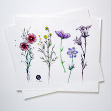 Load image into Gallery viewer, Delicate Floral Tattoo Watercolor Flower Tattoo LAZY DUOTemporary Tattoo Little Tattoo Small Tattoo 迷你水彩花刺青紋身 Rose Tattoo Sticker Fineline HK Hong Kong 刺青紋身貼紙 香港刺青圖案 印刷訂做客製 Custom Temporary Tattoo artist HK tattoo shop Hong Kong 迷你刺青 韓式刺青紋身 small tattoo design Minimal Tattoo little tattoo idea sketchy tattoo floral tattoo ankle wrist tattoo back tattoo Taiwan