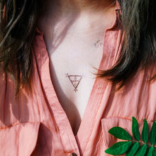 Load image into Gallery viewer, Lettering & Boho White Gold Metallic Tattoo Set - LAZY DUO TATTOO