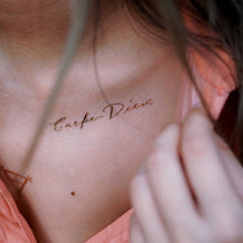 Load image into Gallery viewer, Lettering & Boho White Gold Metallic Tattoo Set - LAZY DUO TATTOO