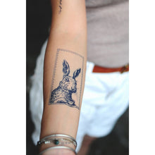 Load image into Gallery viewer, Afternoon Tea Rabbit Tattoo - LAZY DUO TATTOO
