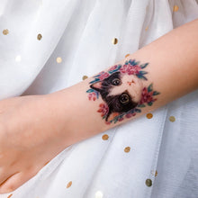 Load image into Gallery viewer, Life of Cat Playtime Tattoo Ideas Golden Kitten Tattoo Meow Naughty Cat Neko Tattoos HK Temporary Tattoo Sticker Water Color Tattoo LAZY DUO Tattoo Shop Hong Kong HK 愛玩百厭貓紋身黃貓浪浪喵寵物刺青 浪浪香港紋身貼紙刺青紋身師設計印刷訂做客製 Custom Temporary Tattoo Event Printing Tattooist artist HK tattoo shop MANE INK Tattooer Tattoo Artist Taiwan fine line ornament tattoo 台灣製 刺青師紋身師