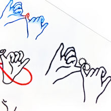 Load image into Gallery viewer, Pinky Promise・BFF & Friendship Tattoo - LAZY DUO TATTOO