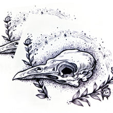 Load image into Gallery viewer, Death & Rebirth Bird Skull Tattoo - LAZY DUO TATTOO