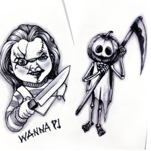 Load image into Gallery viewer, Chucky Pumpkin Tattoo - LAZY DUO TATTOO