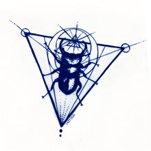 Load image into Gallery viewer, Moon Beetle Tattoo - LAZY DUO TATTOO